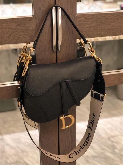 dior black saddle bag|dior saddle bag on model.